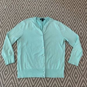 J. Crew 3/4 Jackie Cardigan in Robbin’s Egg Blue